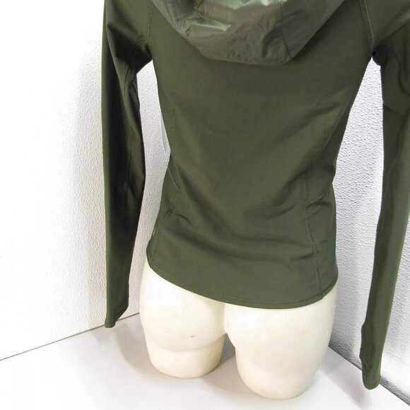 NEW ATHLETA Womens Interval Workout Jacket Hooded Aspen Green Size XS - Picture 6 of 12